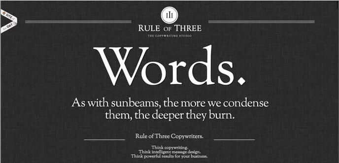 Rule of Three